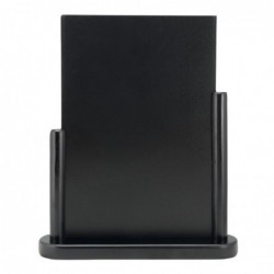 Grand chevalet de table Securit Elegant bois laqué noir CU902 Securit