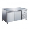 TABLE RÉFRIGÉRÉE PROF 600 POSITIVE - 2 PORTES SN2101X FURNOTEL