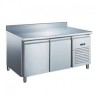 TABLE RÉFRIGÉRÉE GN 1/1 NÉGATIVE PROF 700 AVEC DOSSERET - 2 PORTES GN2201BTX FURNOTEL