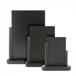 Petit chevalet de table Securit Elegant bois laqué noir CU904 Securit