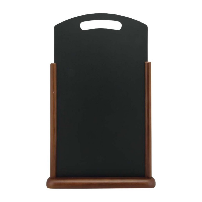 Chevalet de table avec poignée Securit wengé XL CU905 Securit Chevalet de table avec poignée Securit wengé XL CU905 Securit