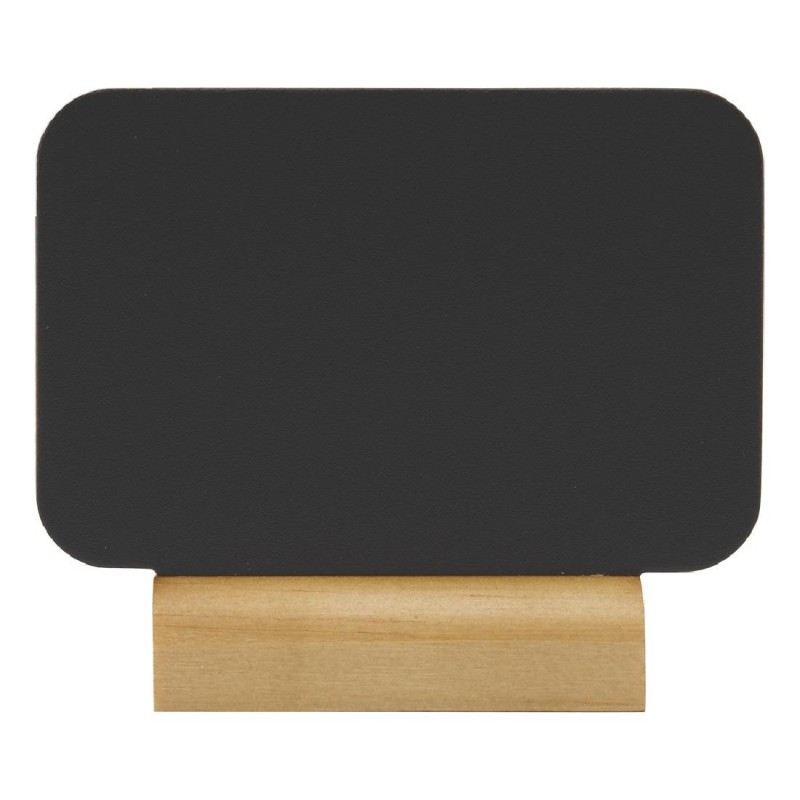 Mini chevalets rectangulaires avec socle en bois Securit Silhouette (lot de 4) CU906 Securit