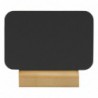 Mini chevalets rectangulaires avec socle en bois Securit Silhouette (lot de 4) CU906 Securit
