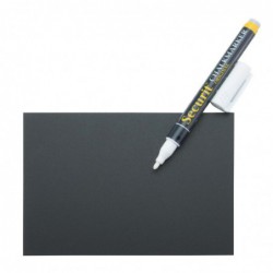 Set de 20 ardoises format A6 et 1 feutre craie blanc Securit  (lot de 20) CU909 Securit