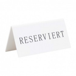 Chevalets table réservée Securit "Reserviert" (lot de 5) CU913 Securit
