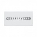 Chevalets table réservée Securit "Gereserveerd" (lot de 5) CU915 Securit