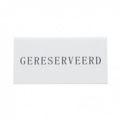 Chevalets table réservée Securit "Gereserveerd" (lot de 5) CU915 Securit
