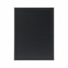 Ardoise murale cadre en bois noir avec feutre craie et fixations Securit 30x40cm CU916 Securit