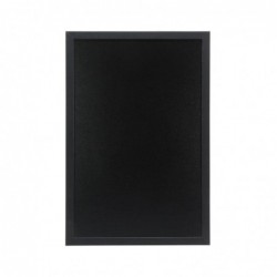 Ardoise murale cadre en bois noir avec feutre craie et fixations Securit 40x60cm CU917 Securit