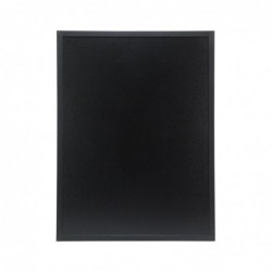 Ardoise murale cadre en bois noir avec feutre craie et fixations Securit 60x80cm CU918 Securit