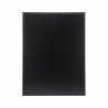 Ardoise murale cadre en bois noir avec feutre craie et fixations Securit 60x80cm CU918 Securit