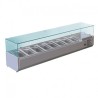 VITRINE POUR TABLE A PIZZA - 8 BACS GN 1/3 - V18GN13 NOSEM