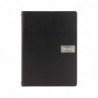 Protège-menu en cuir recyclé brut Securit Gamme Leather A4 noir CU925 Securit