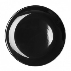 Assiettes creuses Olympia Café noires 205mm (lot de 12) CU950 Olympia