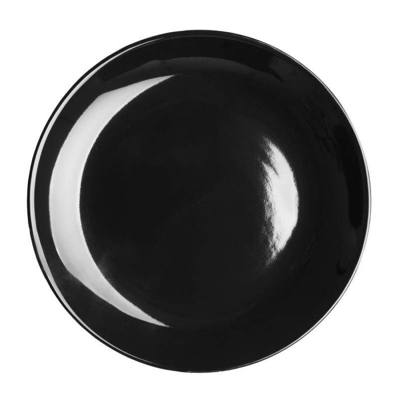 Assiettes creuses Olympia Café noires 205mm (lot de 12) CU950 Olympia Assiettes creuses Olympia Café noires 205mm (lot de 12) CU950 Olympia