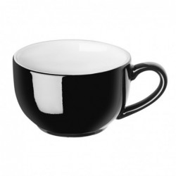 Tasses à cappuccino Olympia Café noires 340ml (lot de 12) CU954 Olympia