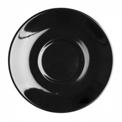 Soucoupes flat white Olympia Café noires (lot de 12) CU962 Olympia