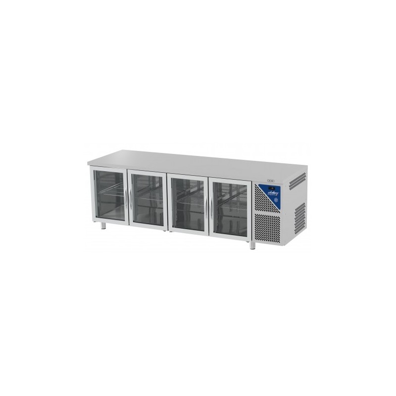 TABLE VITRÉE GN 1/1 PROF. 700 POSITIVE - TG704CV-3 NOSEM
