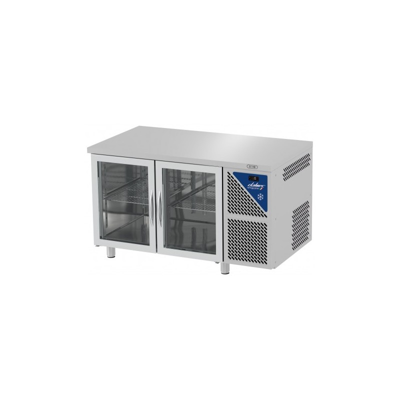 TABLE VITRÉE GN 1/1 PROF. 700 POSITIVE SANS GROUPE LOGÉ - TG702SGCV-3 NOSEM