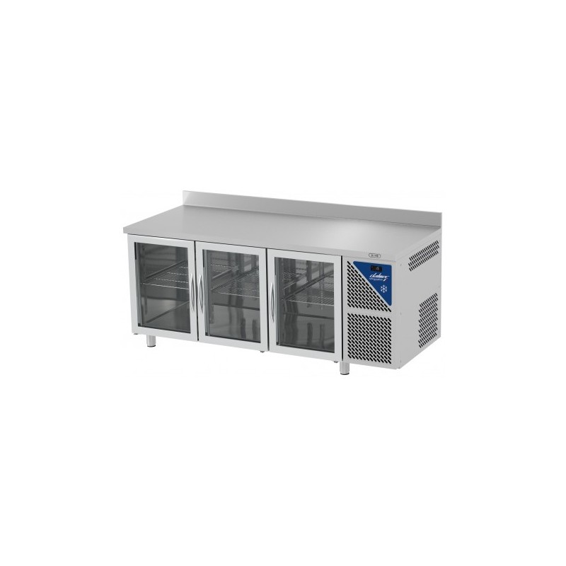 TABLE VITRÉE GN 1/1 PROF. 700 POSITIVE SANS GROUPE LOGÉ - TG703SGV-3 NOSEM