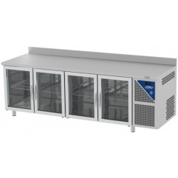 TABLE VITRÉE GN 1/1 PROF. 700 POSITIVE SANS GROUPE LOGÉ - TG704SGV-3 NOSEM