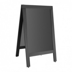 Panneau de trottoir avec cadre en bois noir Olympia 500x850mm CU992 Olympia