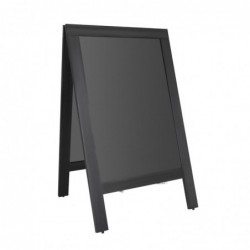Panneau de trottoir avec cadre en bois noir Olympia 700x1200mm CU993 Olympia