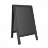 Panneau de trottoir avec cadre en bois noir Olympia 700x1200mm CU993 Olympia