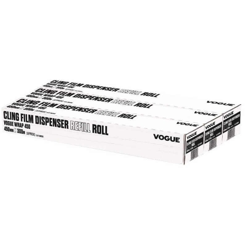 Rouleaux de film alimentaire pour distributeur Wrap450 Vogue CW203 Vogue Rouleaux de film alimentaire pour distributeur Wrap450 Vogue CW203 Vogue