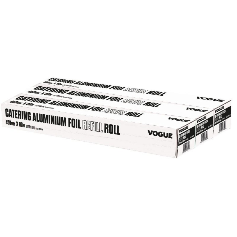 Rouleaux de papier aluminium pour distributeur Wrap450 Vogue CW204 Vogue Rouleaux de papier aluminium pour distributeur Wrap450 Vogue CW204 Vogue