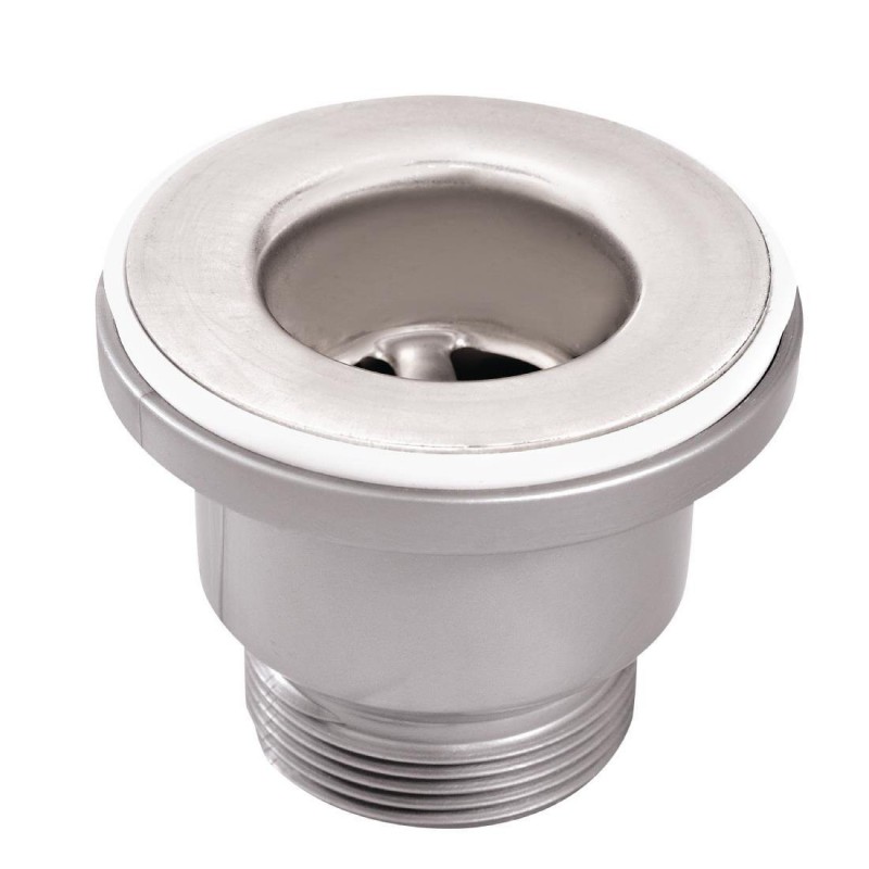 Crépine de vidange en laiton chromé avec joint et écrou de fixation Gastro M 38mm CW373 Gastro M Crépine de vidange en laiton chromé avec joint et écrou de fixation Gastro M 38mm CW373 Gastro M