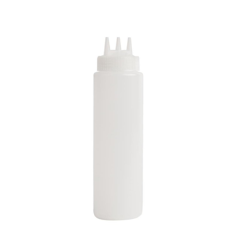 Bouteille souple transparente 3 embouts Vogue 681ml CW725 Vogue Bouteille souple transparente 3 embouts Vogue 681ml CW725 Vogue