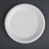 Assiettes en bagasse compostables Fiesta Compostable 26 cm (x50) CW904 Fiesta