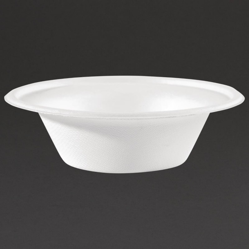 Bols ronds compostables en bagasse Fiesta Compostable 300ml (lot de 50) CW906 Fiesta Bols ronds compostables en bagasse Fiesta Compostable 300ml (lot de 50) CW906 Fiesta