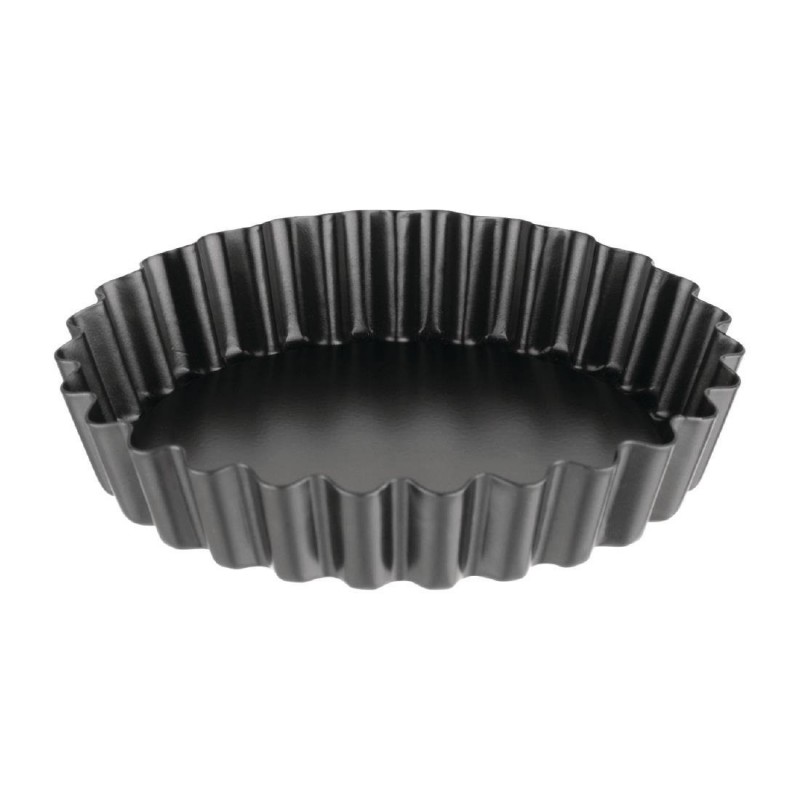Moule à tartelette cannelé antiadhésif avec fond amovible Vogue 10 cm (x3) CW991 Vogue
