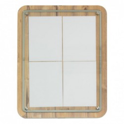 Porte-menu en bois Securit 4xA4 avec poteau et socle CX073 Securit