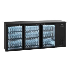 Arrière de bar Gamko E3/222GMU84 – 3 portes vitrées – Installation comprise