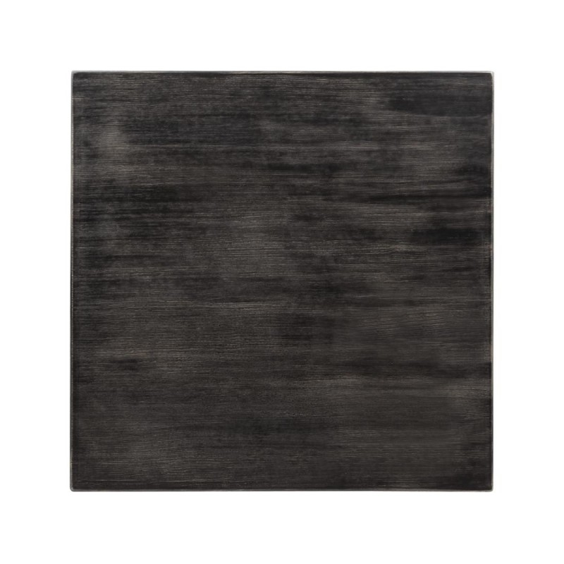 Plateau de table carré pré-percé vintage noir Bolero 700mm CY969 Bolero Plateau de table carré pré-percé vintage noir Bolero 700mm CY969 Bolero