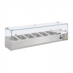 Saladette réfrigérée pour comptoir à pizza Polar Série G 6x GN 1/4 AB090 Polar