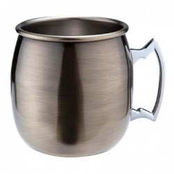 Mug incurvé plaqué laiton vieilli Moscow Mule Beaumont 500ml CZ538 Beaumont