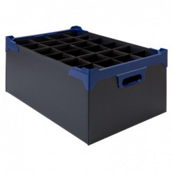 Boîte de transport pour verres à pied Beaumont 500x345x200mm (lot de 5) CZ623 Beaumont