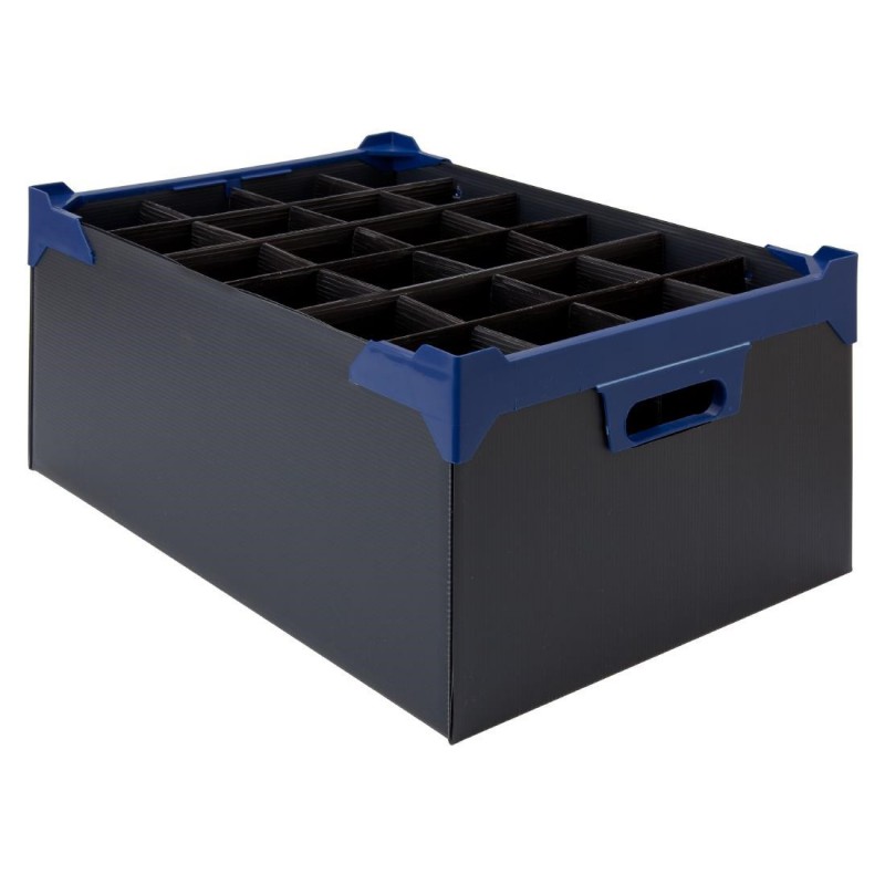 Boîte de transport pour verres à pied Beaumont 500x345x200mm (lot de 5) CZ623 Beaumont Boîte de transport pour verres à pied Beaumont 500x345x200mm (lot de 5) CZ623 Beaumont