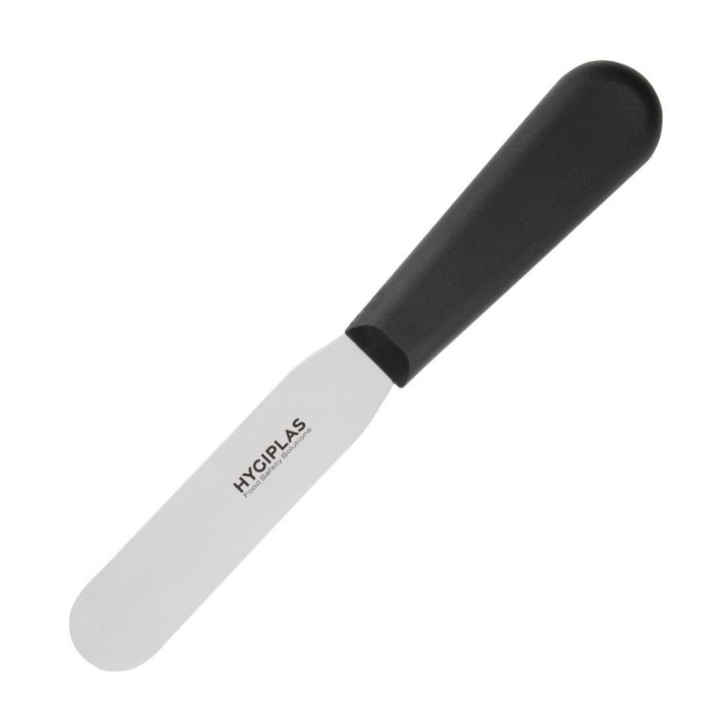 Couteau spatule à lame droite Hygiplas noir 100mm D401 Hygiplas Couteau spatule à lame droite Hygiplas noir 100mm D401 Hygiplas