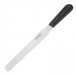 Couteau spatule à lame droite Hygiplas noir 255mm D406 Hygiplas