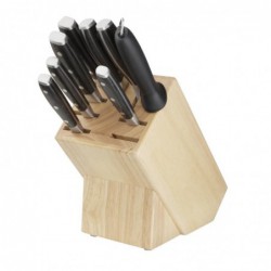 Bloc à couteaux en bois 9 pièces Vogue D738 Vogue