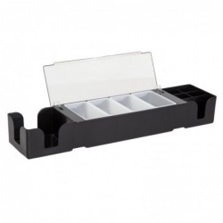 Boîte à compartiments noire D871 Beaumont