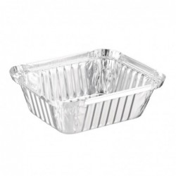 Barquettes rectangulaires aluminium Fiesta Recyclable 450ml (lot de 500) DA086 Fiesta