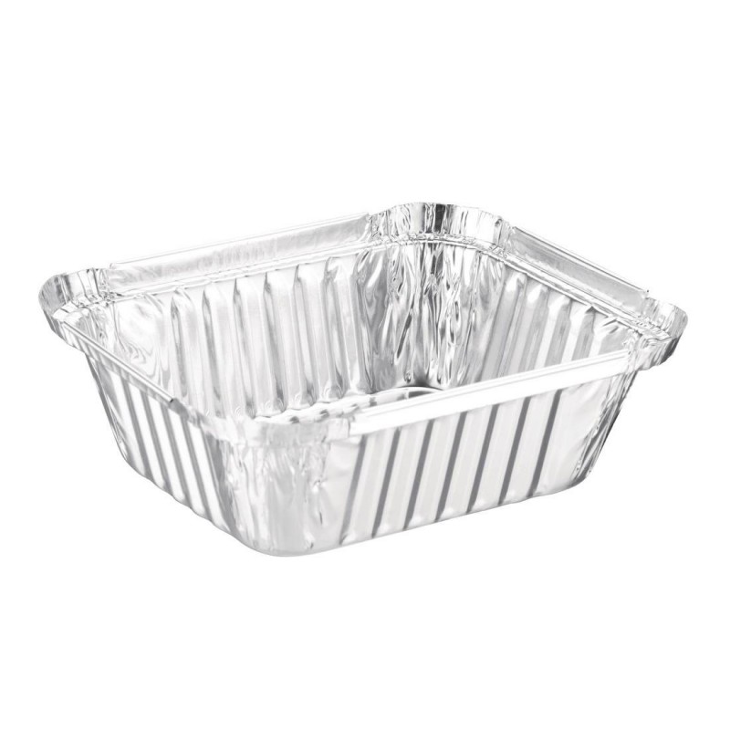 Barquettes rectangulaires aluminium Fiesta Recyclable 450ml (lot de 500) DA086 Fiesta Barquettes rectangulaires aluminium Fiesta Recyclable 450ml (lot de 500) DA086 Fiesta