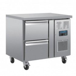 Table réfrigérée GN 1/1 ventilée 2 tiroirs Polar Série U DA546 Polar