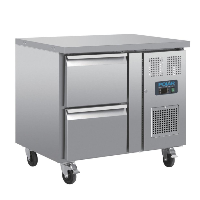 Table réfrigérée GN 1/1 ventilée 2 tiroirs Polar Série U DA546 Polar Table réfrigérée GN 1/1 ventilée 2 tiroirs Polar Série U DA546 Polar